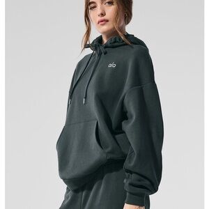 ALO Yoga Women's Charcoal green hoodie SOLD OUT